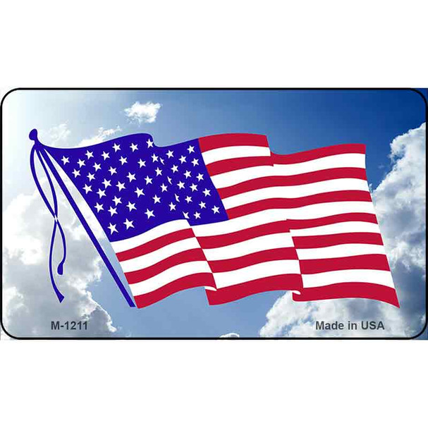 American Flag Clouds Wholesale Novelty Metal Magnet M-1211