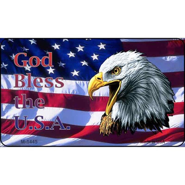 God Bless The USA Wholesale Novelty Metal Magnet M-1445