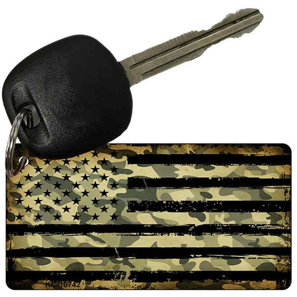 American Camo Flag Wholesale Novelty Metal Key Chain