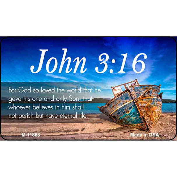 John 3 16 Wholesale Novelty Metal Magnet M-11868