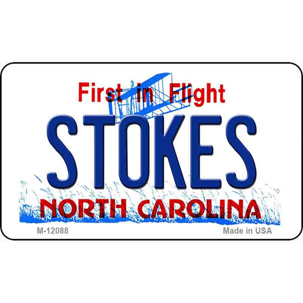 Stokes North Carolina State Wholesale Novelty Metal Magnet M-12088