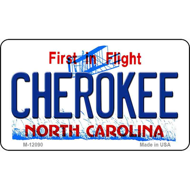 Cherokee North Carolina State Wholesale Novelty Metal Magnet M-12090