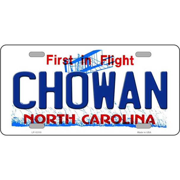 Chowan North Carolina State Wholesale Novelty Metal License Plate