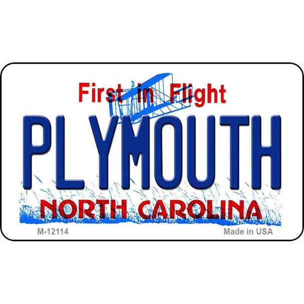 Plymouth North Carolina State Wholesale Novelty Metal Magnet M-12114