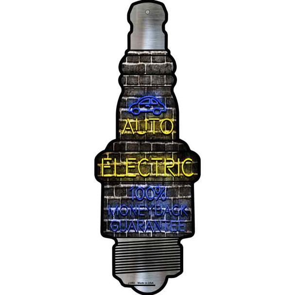 Auto Electric Wholesale Novelty Metal Spark Plug Sign J-053