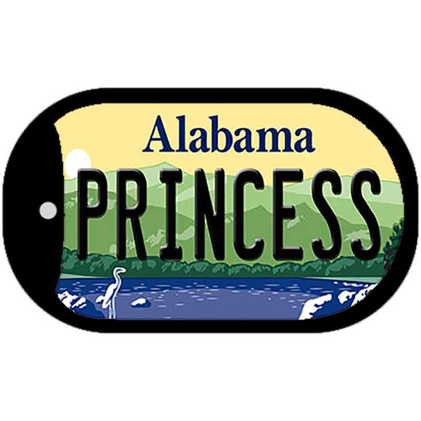Princess Alabama Wholesale Novelty Metal Dog Tag Necklace