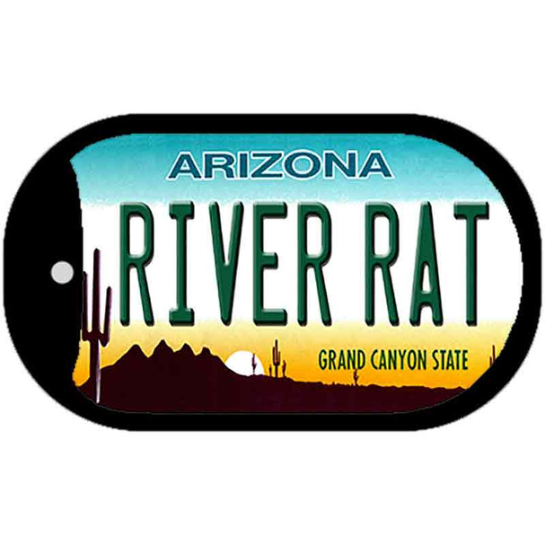 River Rat Arizona Wholesale Novelty Metal Dog Tag Necklace
