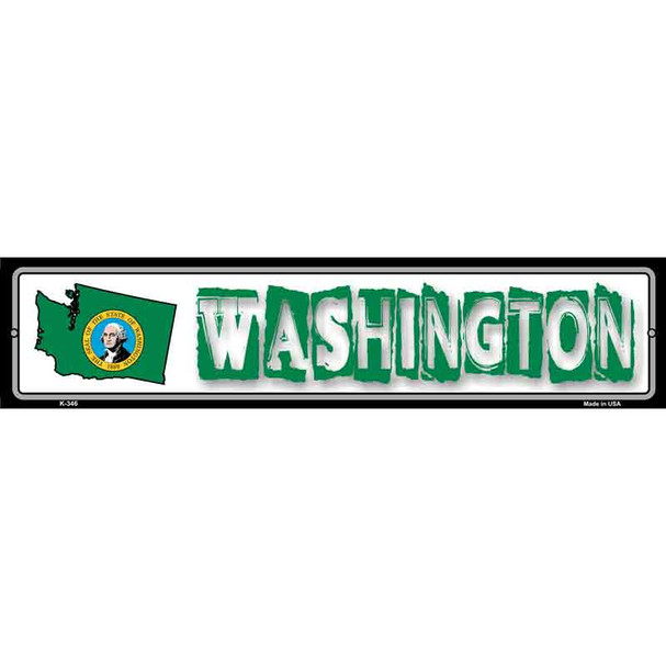 Washington State Outline Wholesale Novelty Metal Vanity Street Sign