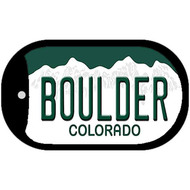 Boulder Colorado Wholesale Novelty Metal Dog Tag Necklace