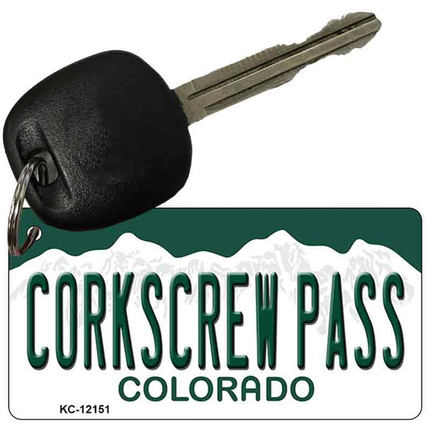 Corkscrew Pass Colorado Wholesale Novelty Metal Key Chain