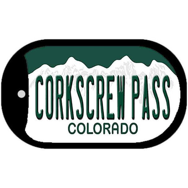 Corkscrew Pass Colorado Wholesale Novelty Metal Dog Tag Necklace