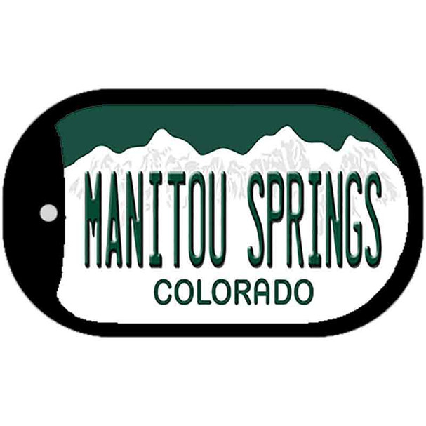 Manitou Springs Colorado Wholesale Novelty Metal Dog Tag Necklace