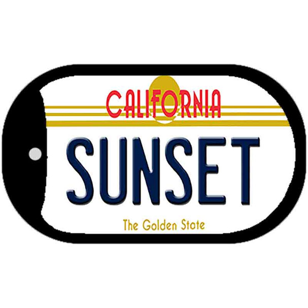 Sunset California Wholesale Novelty Metal Dog Tag Necklace