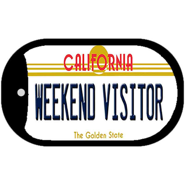 Weekend Visitor California Wholesale Novelty Metal Dog Tag Necklace