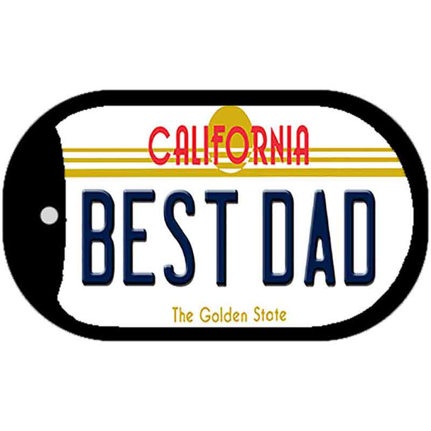 Best Dad California Wholesale Novelty Metal Dog Tag Necklace