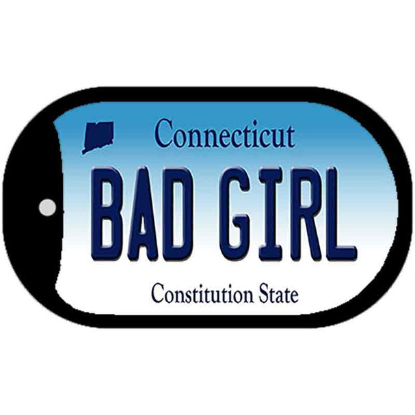 Bad Girl Connecticut Wholesale Novelty Metal Dog Tag Necklace