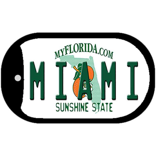 Miami Florida Wholesale Novelty Metal Dog Tag Necklace