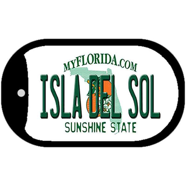 Isla Del Sol Florida Wholesale Novelty Metal Dog Tag Necklace