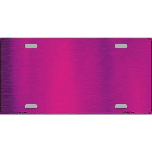 Pink Metallic Solid Wholesale Metal Novelty License Plate