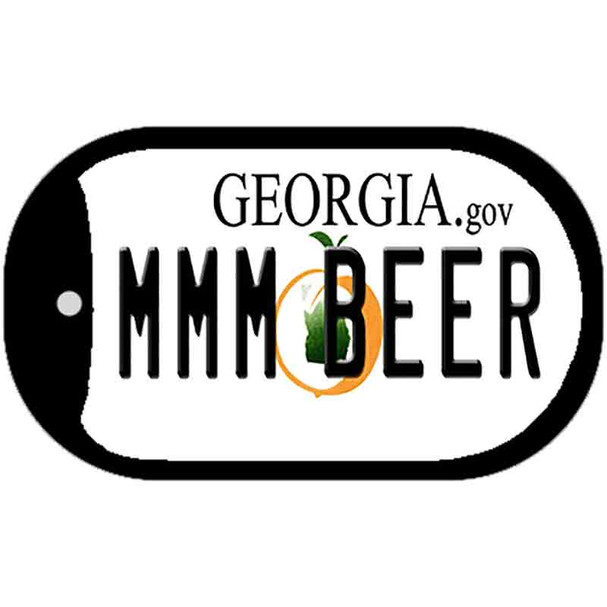 MMM Beer Georgia Wholesale Novelty Metal Dog Tag Necklace