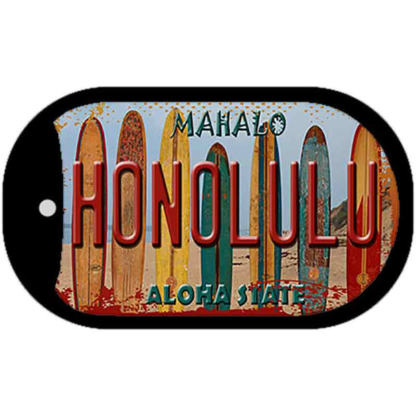 Honolulu Surfboards Wholesale Novelty Metal Dog Tag Necklace