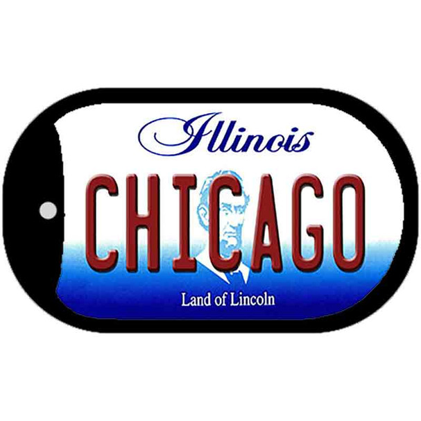 Chicago Illinois Wholesale Novelty Metal Dog Tag Necklace