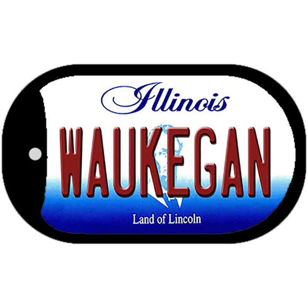 Waukegan Illinois Wholesale Novelty Metal Dog Tag Necklace