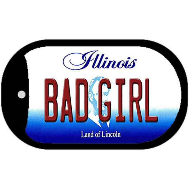 Bad Girl Illinois Wholesale Novelty Metal Dog Tag Necklace