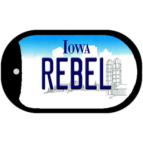 Rebel Iowa Wholesale Novelty Metal Dog Tag Necklace