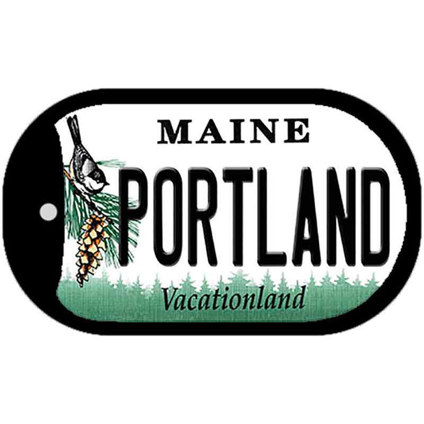 Portland Maine Wholesale Novelty Metal Dog Tag Necklace