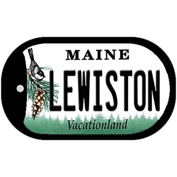 Lewiston Maine Wholesale Novelty Metal Dog Tag Necklace
