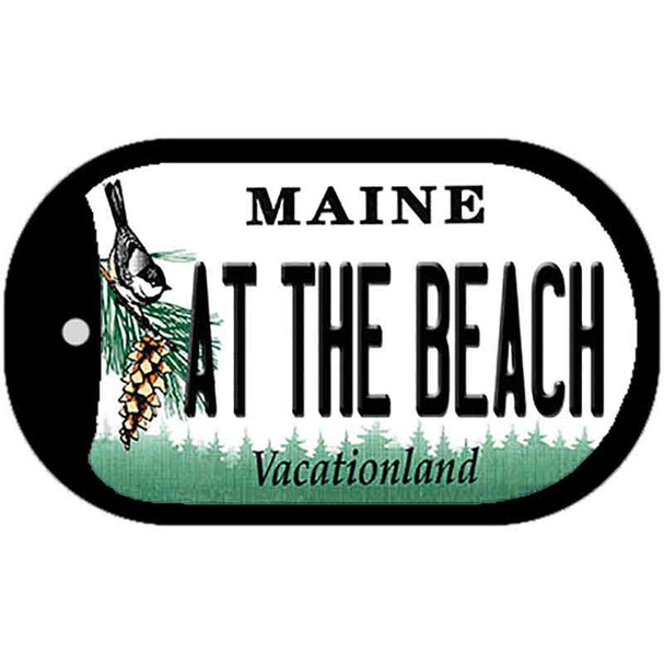 At The Beach Maine Wholesale Novelty Metal Dog Tag Necklace