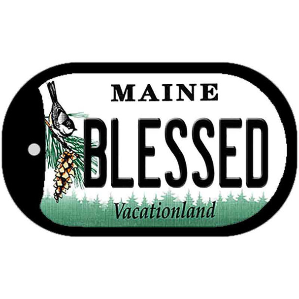 Blessed Maine Wholesale Novelty Metal Dog Tag Necklace