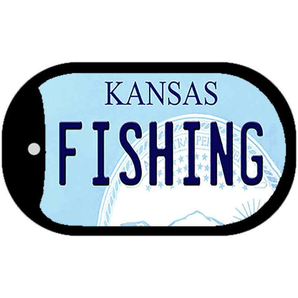 Fishing Kansas Wholesale Novelty Metal Dog Tag Necklace