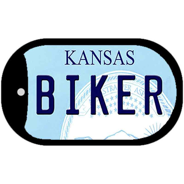Biker Kansas Wholesale Novelty Metal Dog Tag Necklace