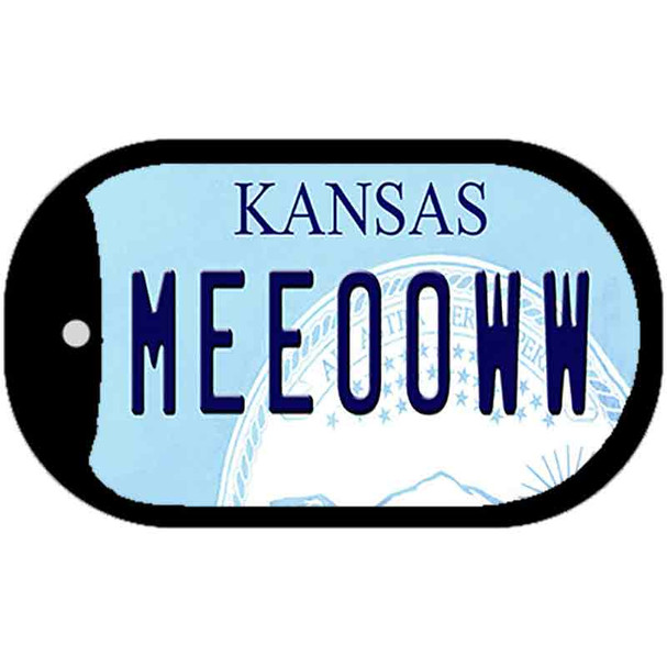 Meeooww Kansas Wholesale Novelty Metal Dog Tag Necklace