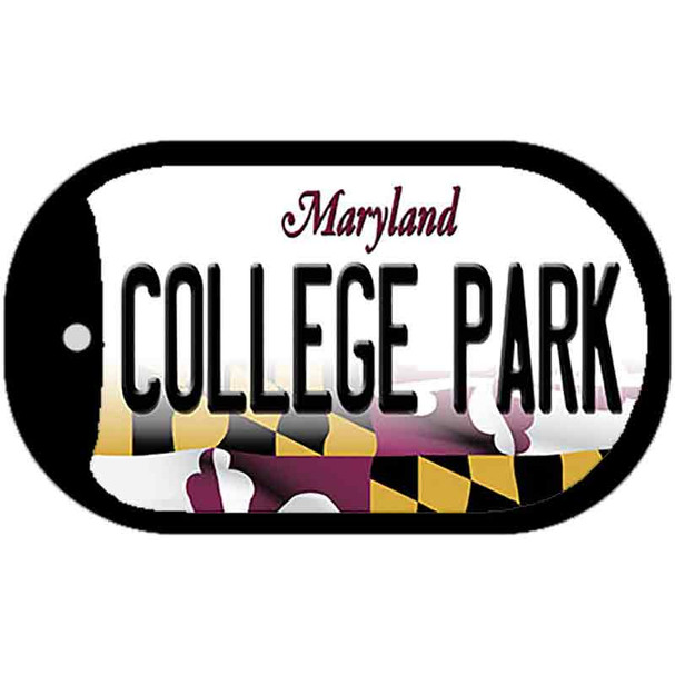 College Park Maryland Wholesale Novelty Metal Dog Tag Necklace