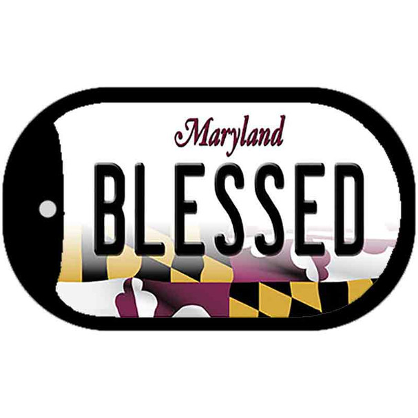 Blessed Maryland Wholesale Novelty Metal Dog Tag Necklace