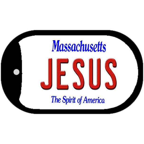 Jesus Massachusetts Wholesale Novelty Metal Dog Tag Necklace