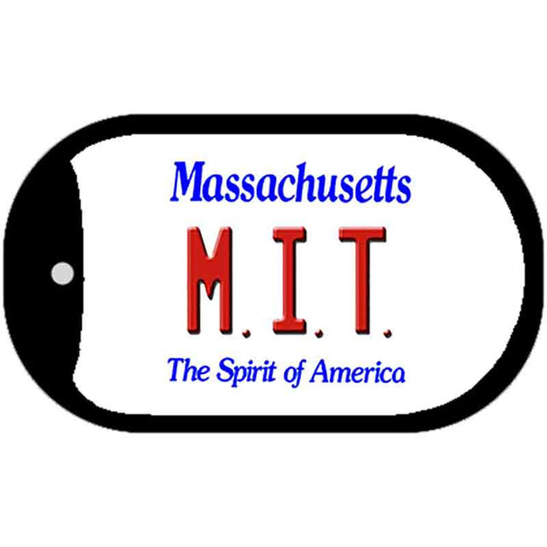 MIT Massachusetts Wholesale Novelty Metal Dog Tag Necklace