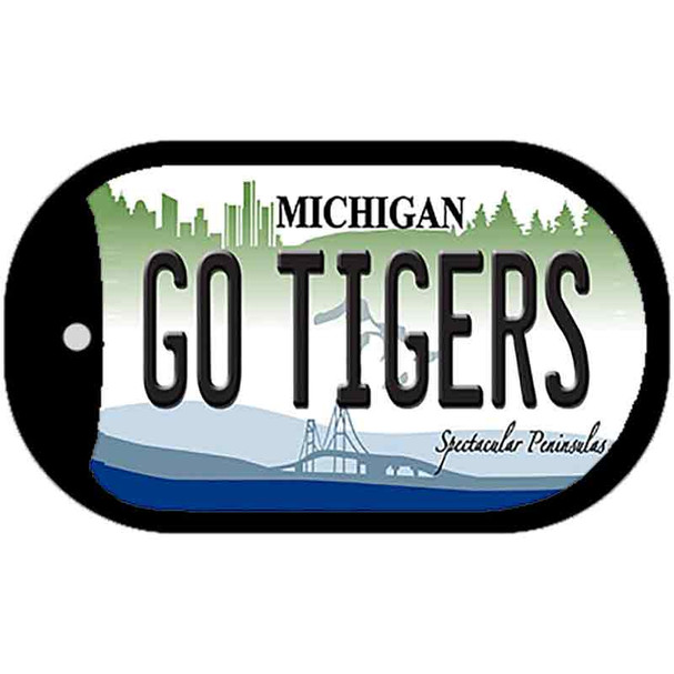 Go Tigers Michigan Wholesale Novelty Metal Dog Tag Necklace