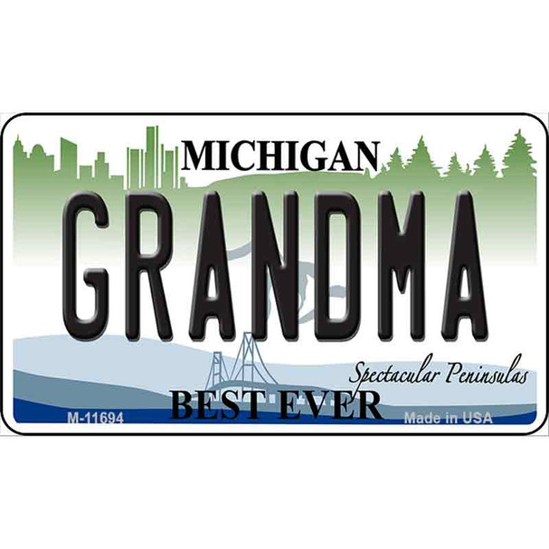 Grandma Michigan Wholesale Novelty Metal Magnet M-11694