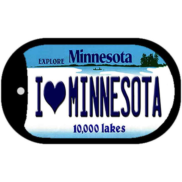 I Love Minnesota Wholesale Novelty Metal Dog Tag Necklace