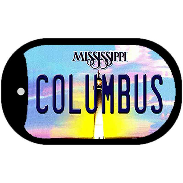 Columbus Mississippi Wholesale Novelty Metal Dog Tag Necklace