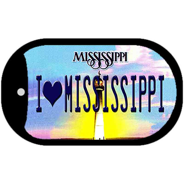 I Love Mississippi Wholesale Novelty Metal Dog Tag Necklace