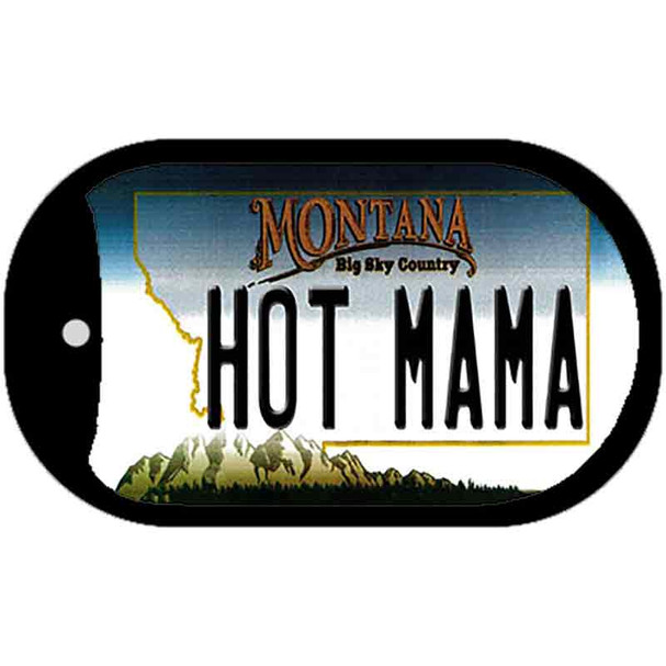 Hot Mama Montana Wholesale Novelty Metal Dog Tag Necklace