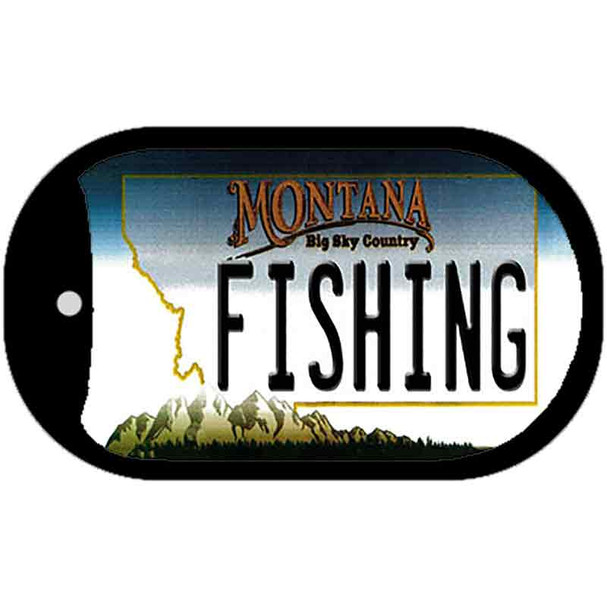 Fishing Montana Wholesale Novelty Metal Dog Tag Necklace