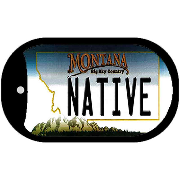 Native Montana Wholesale Novelty Metal Dog Tag Necklace