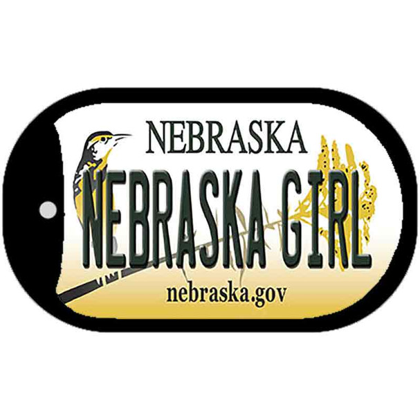 Nebraska Girl Nebraska Wholesale Novelty Metal Dog Tag Necklace