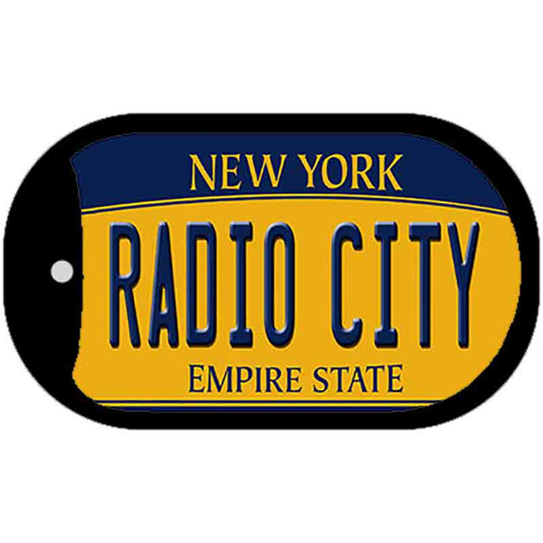 Radio City New York Wholesale Novelty Metal Dog Tag Necklace